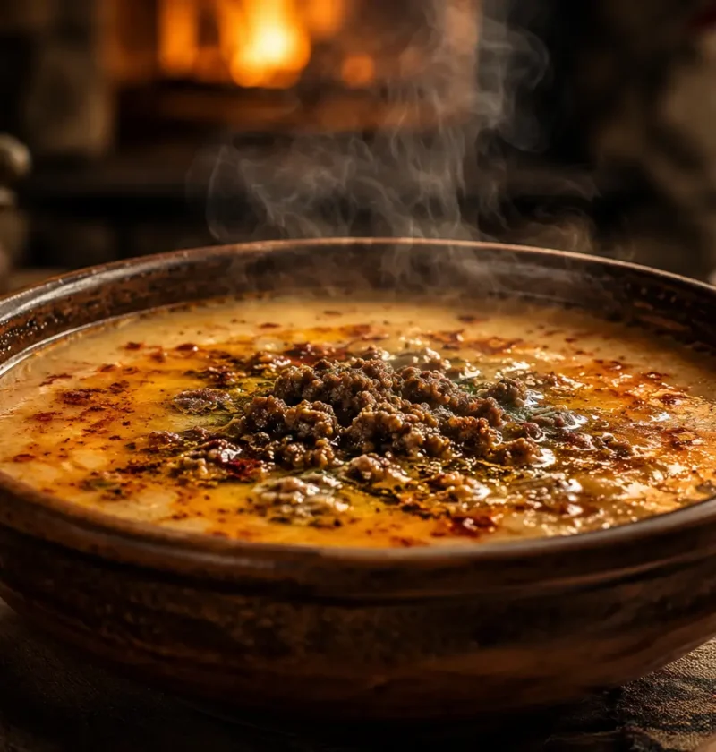 Kıymalı Tarhana Çorbası