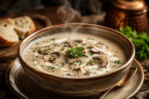Sütlü Mantar Çorbası